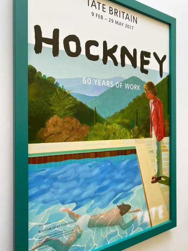 DAVID HOCKNEY RARE LITHOGRAPH PRINT TATE MUSEUM FRAMED POP ART EXHBTN POSTER - 6