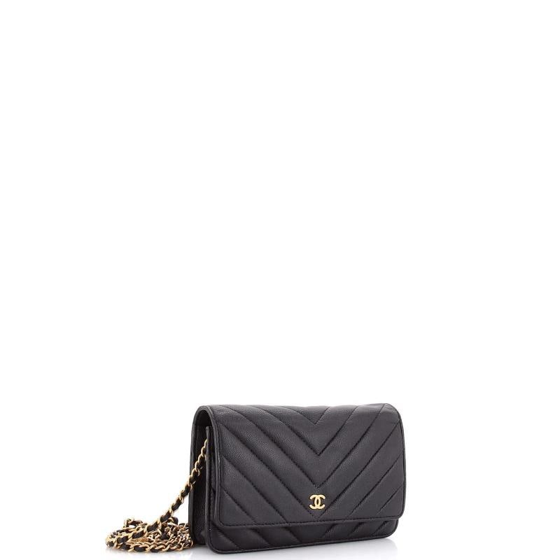 Chanel Ancient Greek Charm Wallet on Chain Chevron Caviar - 2