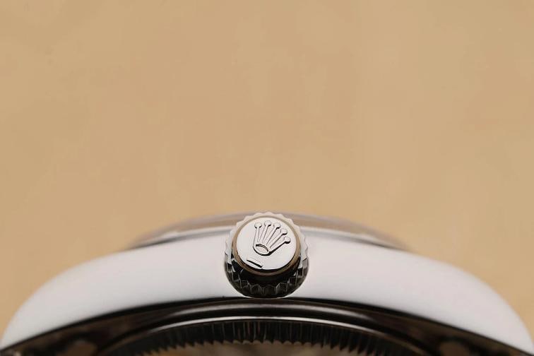 ROLEX OYSTER PERPETUAL 76030 SALMON ARABIC DIAL 24MM STEEL OYSTER WATCH - 9