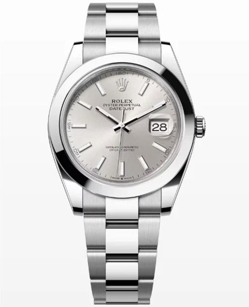 Rolex Datejust 126300 2022+ Complete SS Oyster Auto Silver Dial Men's Watch 41mm Box and Papers - 2