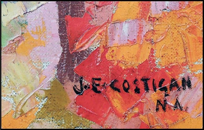 John Costigan Authentic Original Oil Painting on Canvas Signed Female Framed Art - 3
