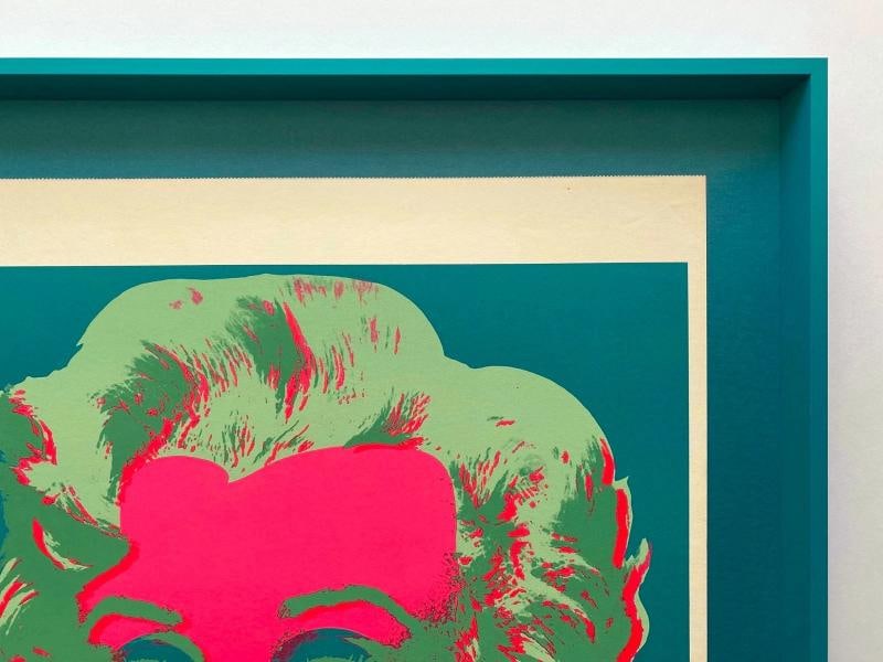 ANDY WARHOL RARE 1970 MCM POP ART FRAMED SERIGRAPH CALENDAR PRINT "MARILYN" 1967 - 10