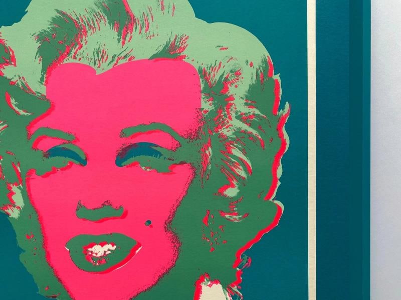 ANDY WARHOL RARE 1970 MCM POP ART FRAMED SERIGRAPH CALENDAR PRINT "MARILYN" 1967 - 12