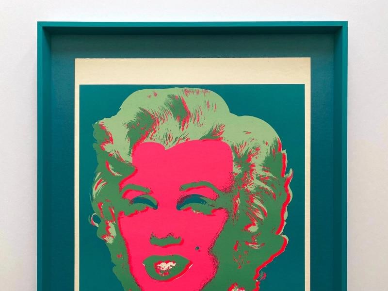 ANDY WARHOL RARE 1970 MCM POP ART FRAMED SERIGRAPH CALENDAR PRINT "MARILYN" 1967 - 2