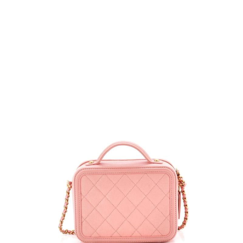 Chanel Filigree Vanity Case Quilted Caviar Small - 3