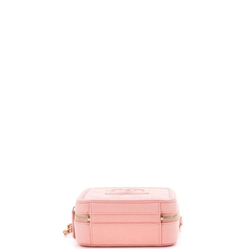 Chanel Filigree Vanity Case Quilted Caviar Small - 4