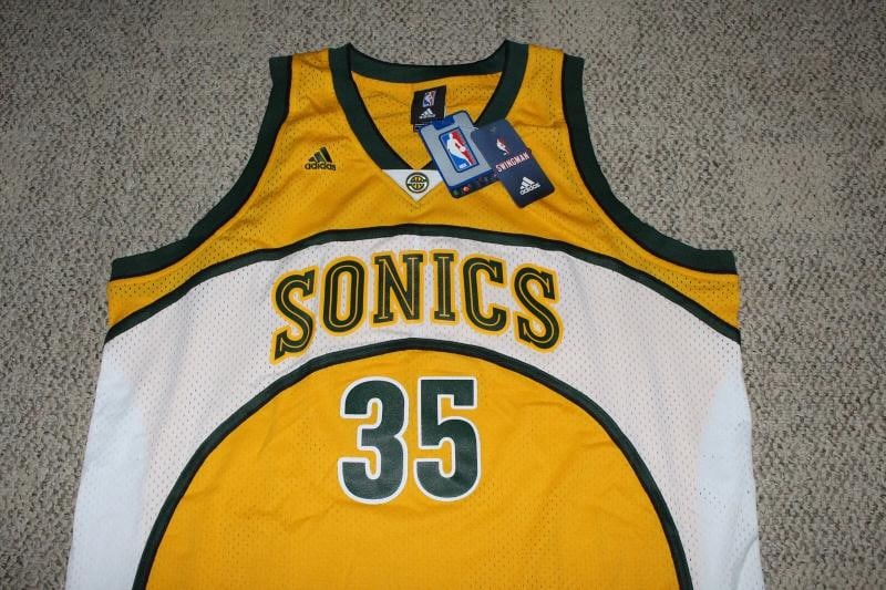 KEVIN DURANT SIGNED SEATTLE SUPERSONICS ADIDAS SWINGMAN JERSEY XXL BECKETT COA - 10