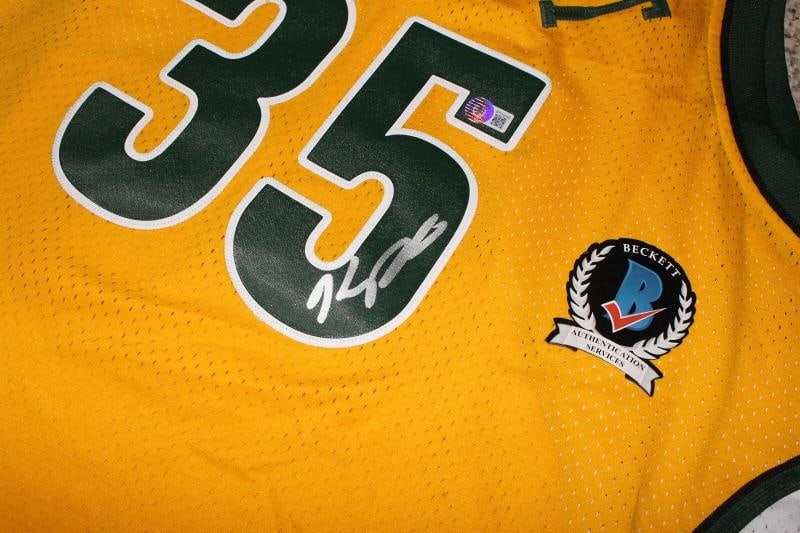 KEVIN DURANT SIGNED SEATTLE SUPERSONICS ADIDAS SWINGMAN JERSEY XXL BECKETT COA - 4