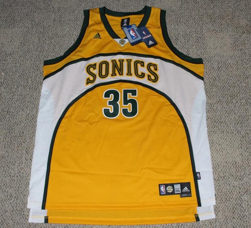 KEVIN DURANT SIGNED SEATTLE SUPERSONICS ADIDAS SWINGMAN JERSEY XXL BECKETT COA - 9