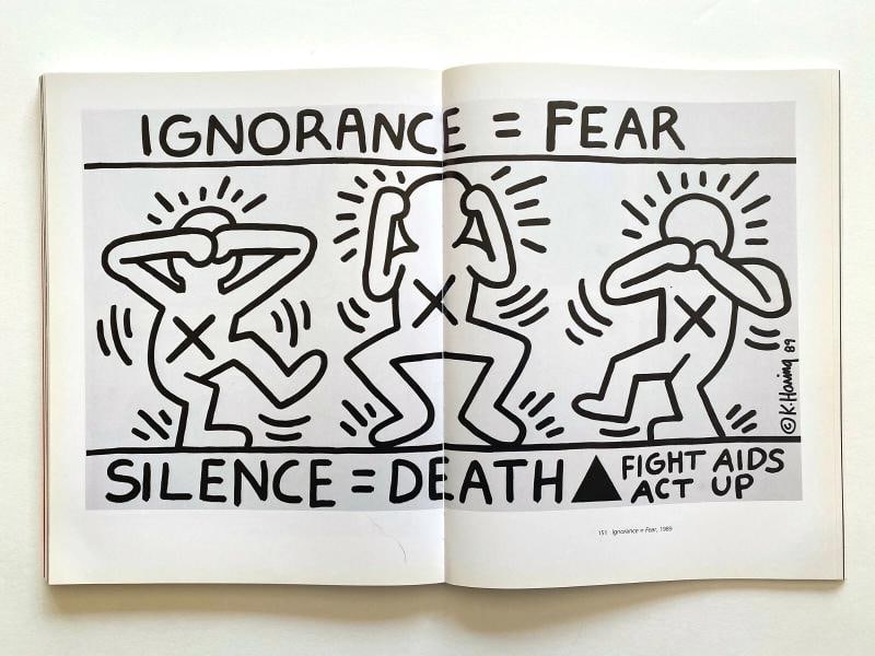 KEITH HARING RARE VINTAGE 1992 1ST EDITION COLLECTOR'S SOFTCOVER POP ART BOOK - 11