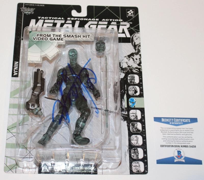 HIDEO KOJIMA SIGNED METAL GEAR SOLID 1998 MCFARLANE TOY NINJA OPTIC BAS COA RARE: Original/Reproduction: Original,Object Type: Toy,Signed by: Hideo Kojima,Autograph Authentication: Beckett,Country of Origin: United States