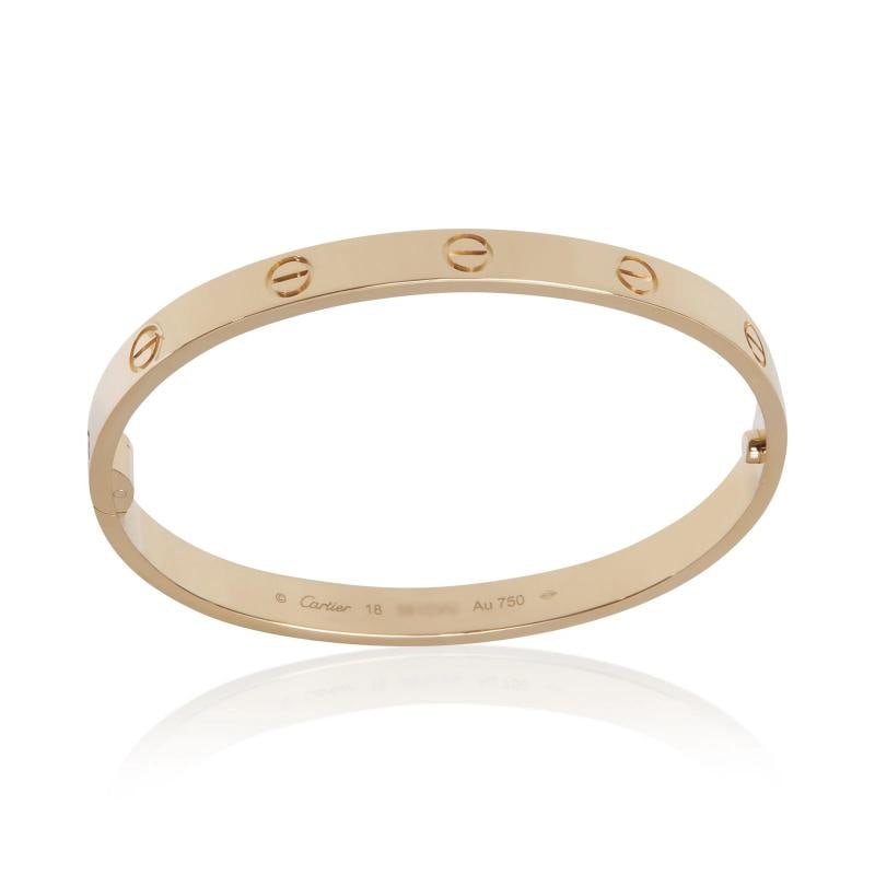 Cartier Yellow Gold Single Screw Love Bracelet - 4