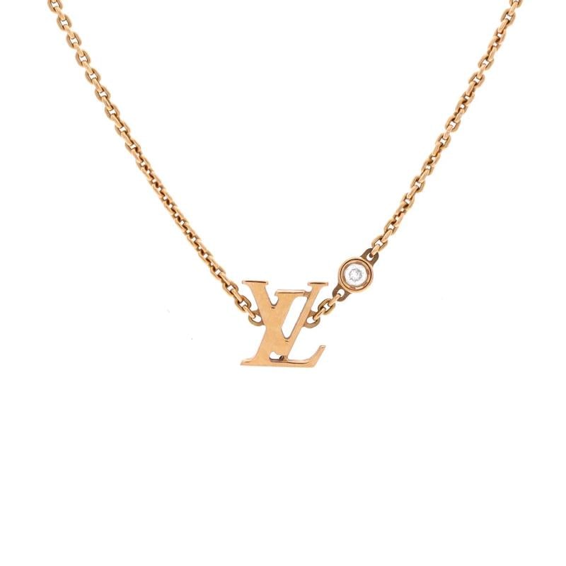Louis Vuitton Idylle Blossom LV Pendant Necklace 18K Rose Gold with Diamond: Condition: Pre-owned - Good,Brand: Louis Vuitton,Main Stone: Diamond,Metal: 18K Rose Gold,Metal Purity: 18K,Style: Pendant,Type: Necklace,Color: Rose Gold,Material: 18K White Gold