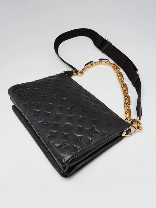 Louis Vuitton Black Monogram Embossed Leather Coussin MM Bag - 3