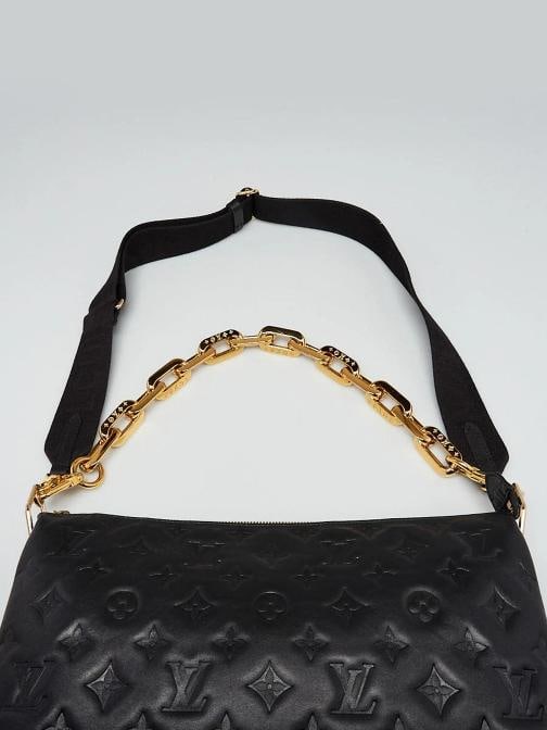 Louis Vuitton Black Monogram Embossed Leather Coussin MM Bag - 8