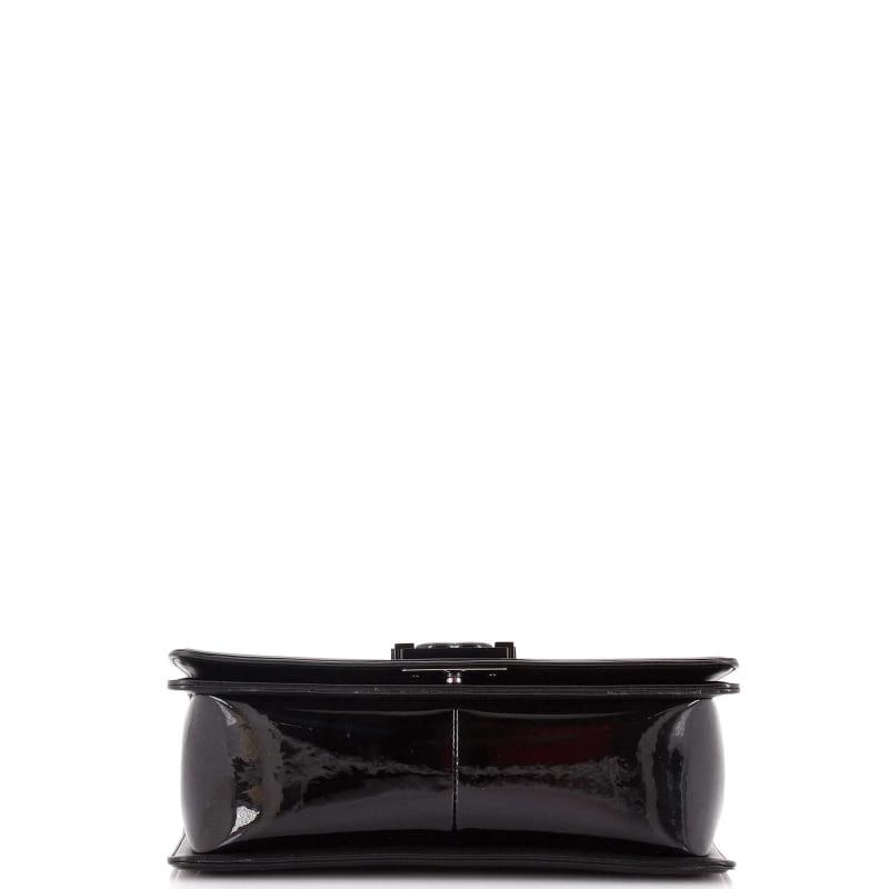 Chanel Boy Flap Bag Quilted Plexiglass Patent Old Medium - 4