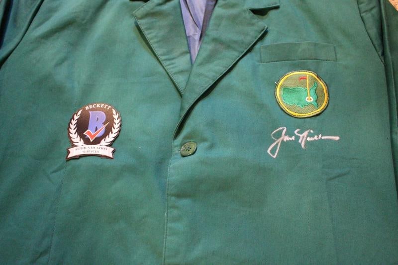 JACK NICKLAUS SIGNED THE MASTERS GREEN JACKET AUGUSTA NATIONAL BECKETT COA 1986 - 7
