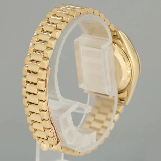 MINT 69238 Champagne Diamond Lug Ladies Rolex DateJust President 26mm Gold Watch - 3