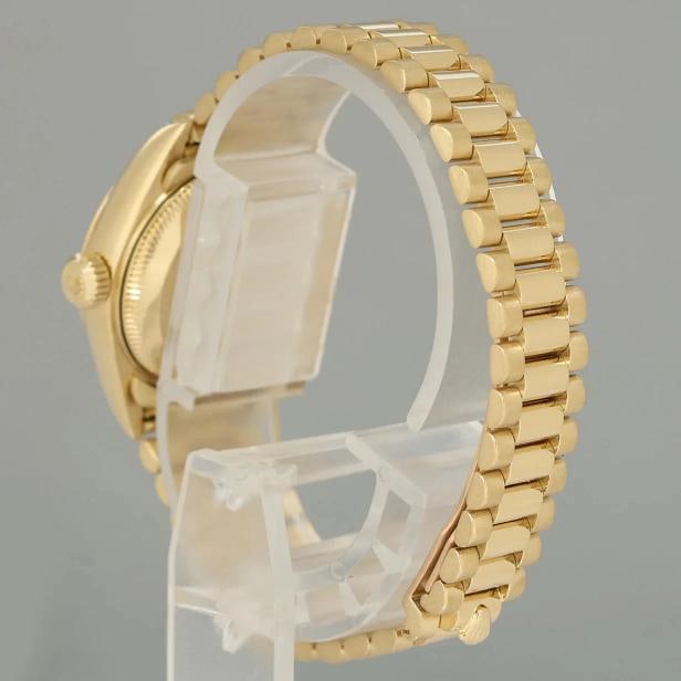 MINT 69238 Champagne Diamond Lug Ladies Rolex DateJust President 26mm Gold Watch - 4