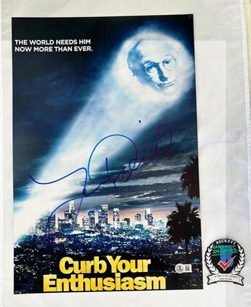 Larry David Signed 11x14 Photo Poster Curb Your Enthusiasm Seinfeld Beckett B...: Condition: New: A brand-new, unused, unopened, undamaged item (including handmade items). ,Country of Origin: United States,Modified Item: No,Original/Reproduction: Original