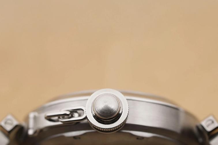 CARTIER UNISEX PASHA C BIG DATE W31044M7 35MM STAINLESS STEEL WATCH - 9