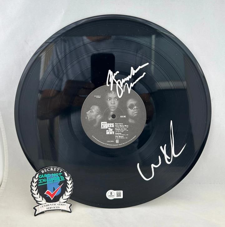 Lauryn Hill and Wyclef Signed LP Vinyl The Fugees The Score Beckett BAS 2 COA: Condition: New: A brand-new, unused, unopened, undamaged item (including handmade items). ,Country of Origin: United States,Modified Item: No,Original/Reproduction: Original