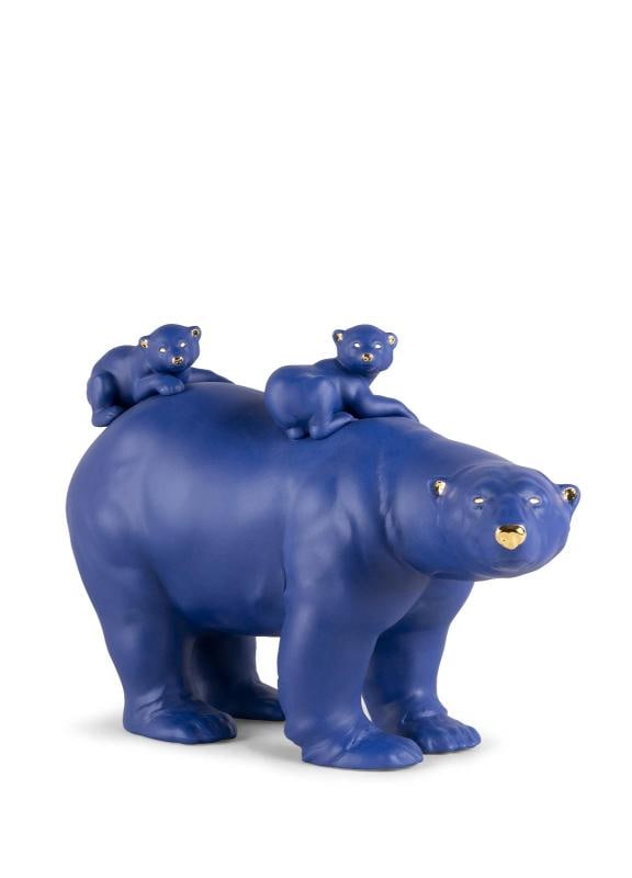 LLADRO LIMITED ED. BLUE-GOLD MUMMY BEAR & BABIES FIGURINE #9565 BRAND NIB: Condition: New: A brand-new, unused, unopened, undamaged item in its original packaging (where packaging is applicable). Packaging should be the same as what is found in a retail store, unless the ite