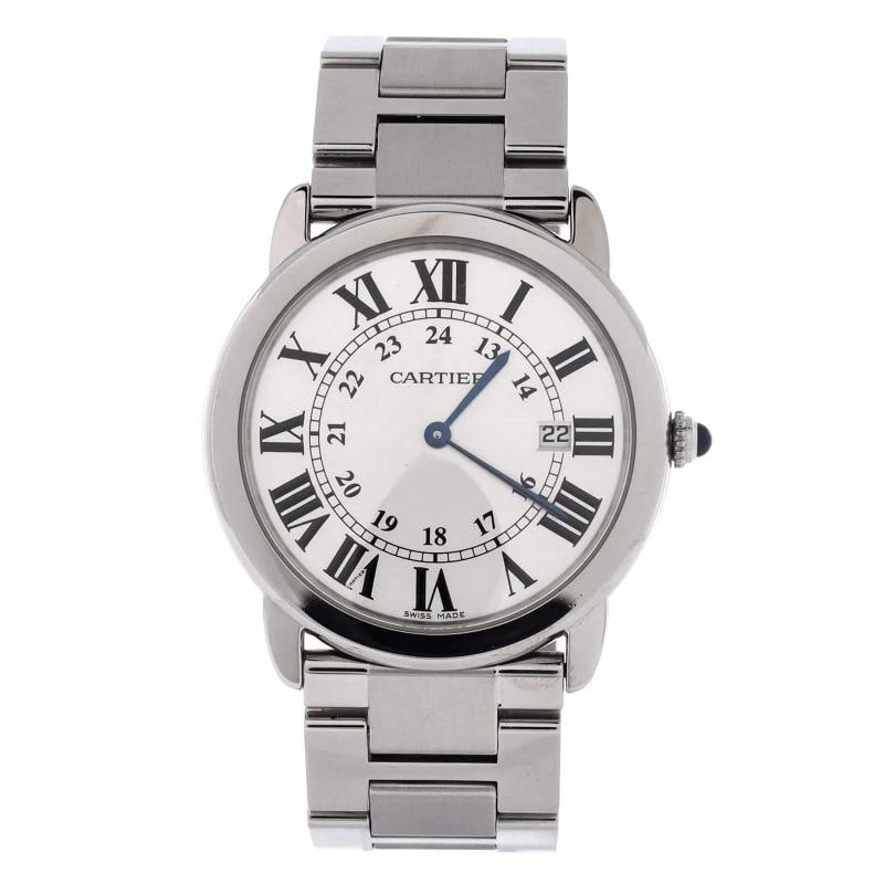 Cartier Ronde Solo de Cartier Quartz Watch Stainless Steel 36: Condition: Pre-owned - Good,Brand: Cartier,Department: Women,Type: Watch,Style: W, A, T, C, H,Movement: Quartz,Band Color: Silver,Band Material: Stainless Steel,Case Material: Stainless Steel