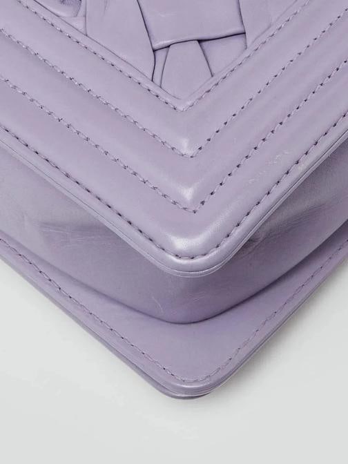 Chanel Purple Woven Lambskin Leather Paris-Versailles Small Boy Bag - 4