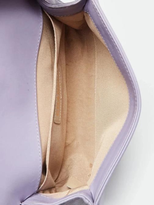 Chanel Purple Woven Lambskin Leather Paris-Versailles Small Boy Bag - 8
