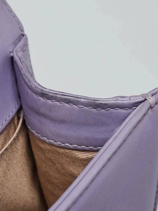 Chanel Purple Woven Lambskin Leather Paris-Versailles Small Boy Bag - 9