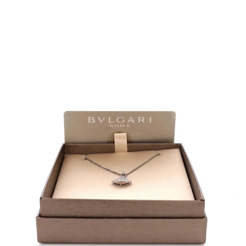 Bvlgari Divas' Dream Pendant Necklace 18K White Gold with Pave Diamonds Small - 2