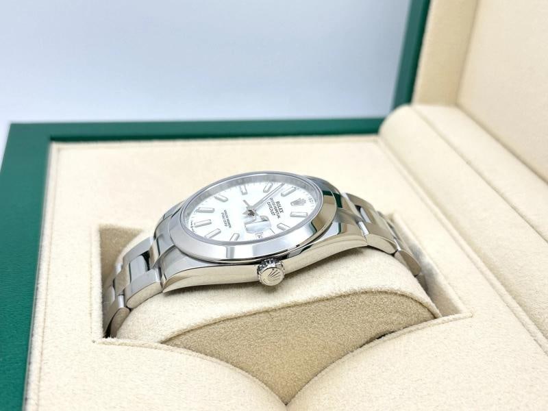 2023 Rolex Datejust 41 126300 White Dial Stainless Steel Box Paper - 5
