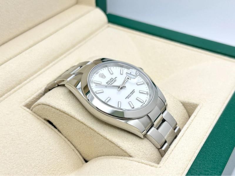 2023 Rolex Datejust 41 126300 White Dial Stainless Steel Box Paper - 6