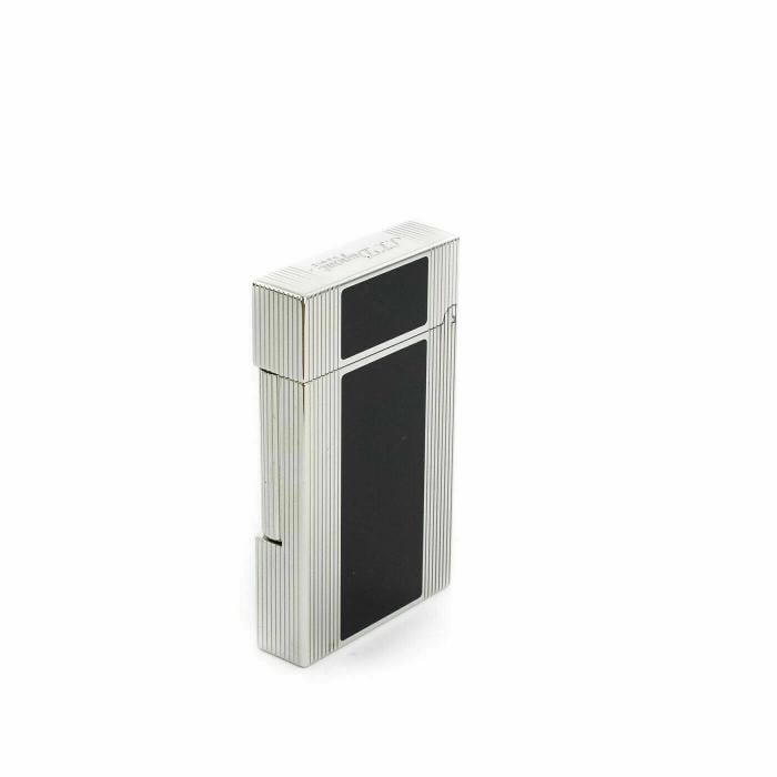 S.T. Dupont Line 2, Palladium & Black Lacquer Lighter (New In Box) - 4