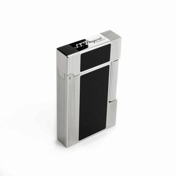 S.T. Dupont Line 2, Palladium & Black Lacquer Lighter (New In Box) - 5