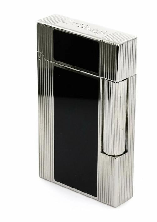 S.T. Dupont Line 2, Palladium & Black Lacquer Lighter (New In Box) - 6