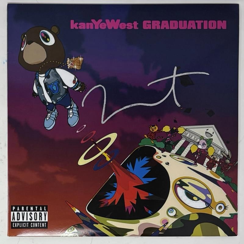 Kanye West Signed Autograph Graduation Vinyl Record Album LP Ye Yeezy JSA COA - 4