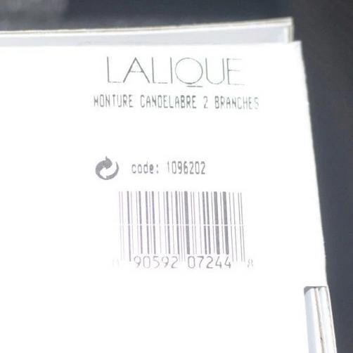 LALIQUE Crystal Candel Holder~(13.7" x 16.2"W) - 5