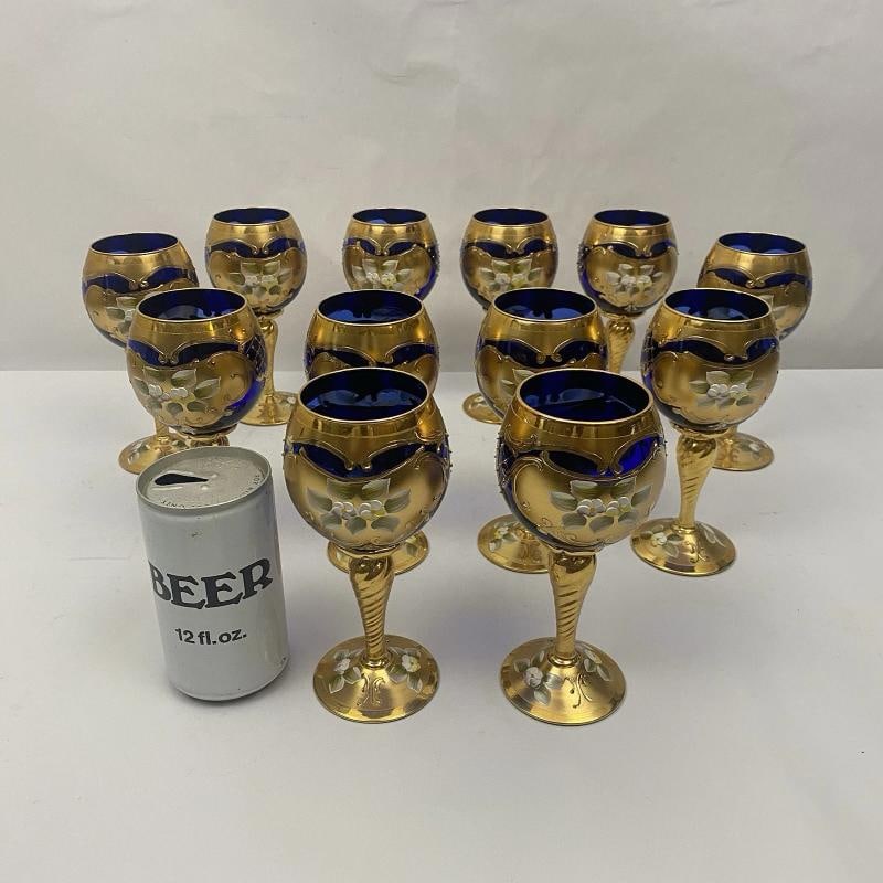 RARE~ 15pc Murano Glass Decanter Set - 15