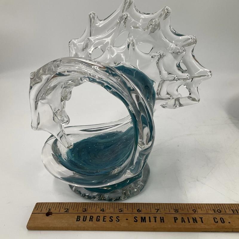 David Wight Signed Art Glass Sculpture~(Measures Approximately 10"H x 10"W) - 12