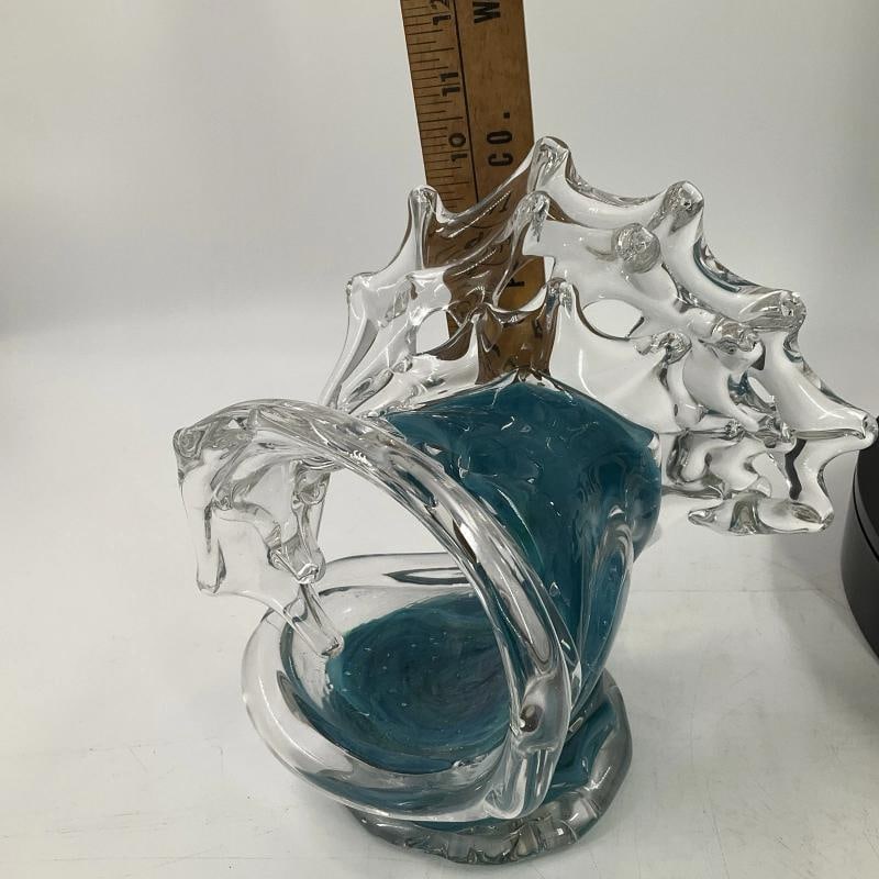 David Wight Signed Art Glass Sculpture~(Measures Approximately 10"H x 10"W) - 13