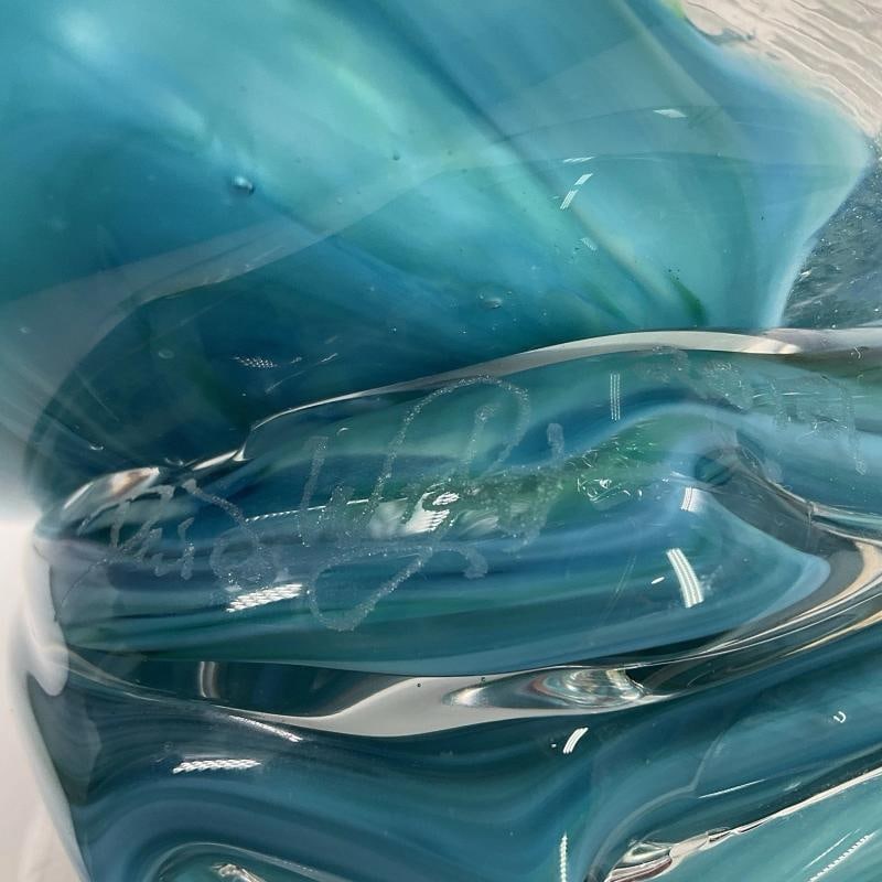 David Wight Signed Art Glass Sculpture~(Measures Approximately 10"H x 10"W) - 15