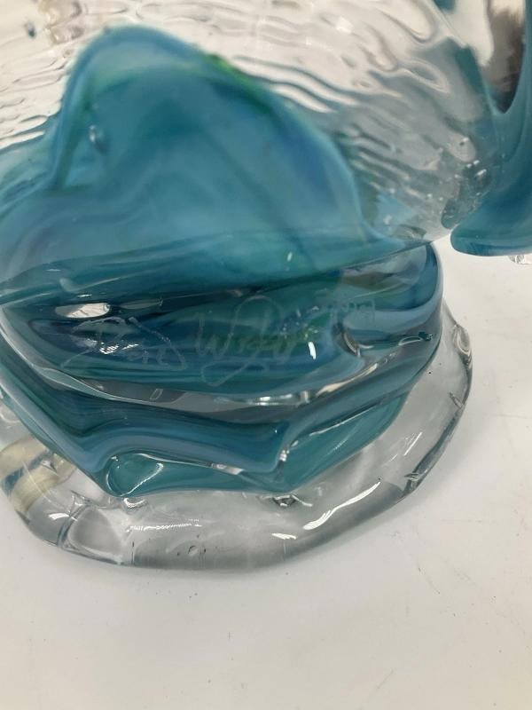 David Wight Signed Art Glass Sculpture~(Measures Approximately 10"H x 10"W) - 3
