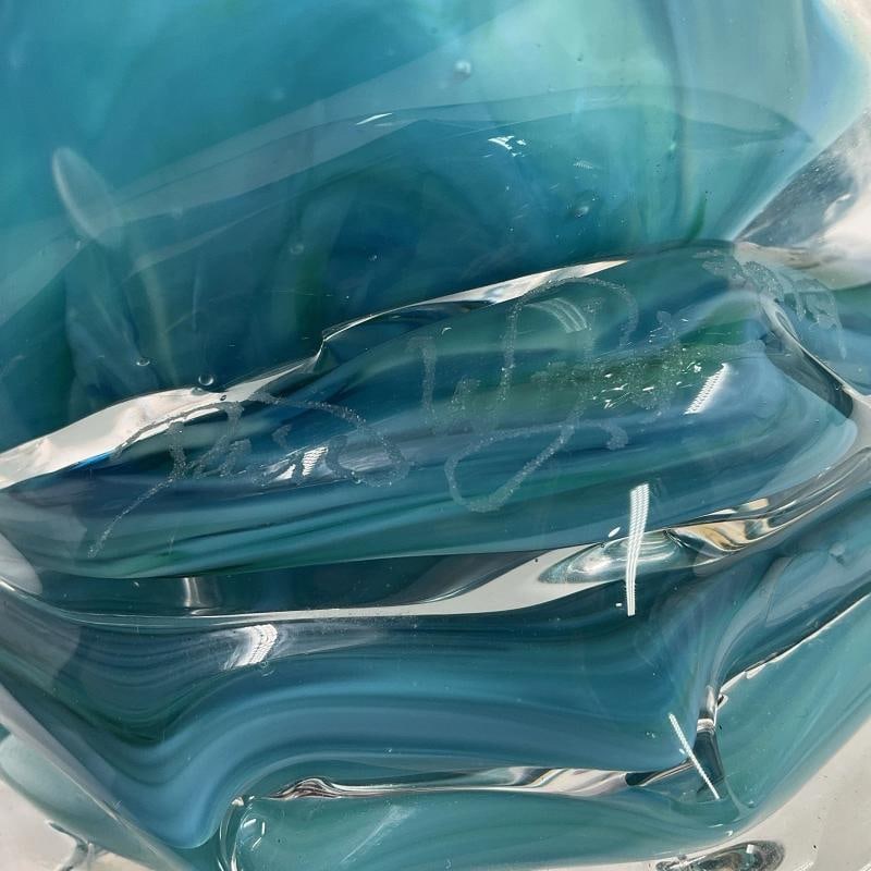 David Wight Signed Art Glass Sculpture~(Measures Approximately 10"H x 10"W) - 5
