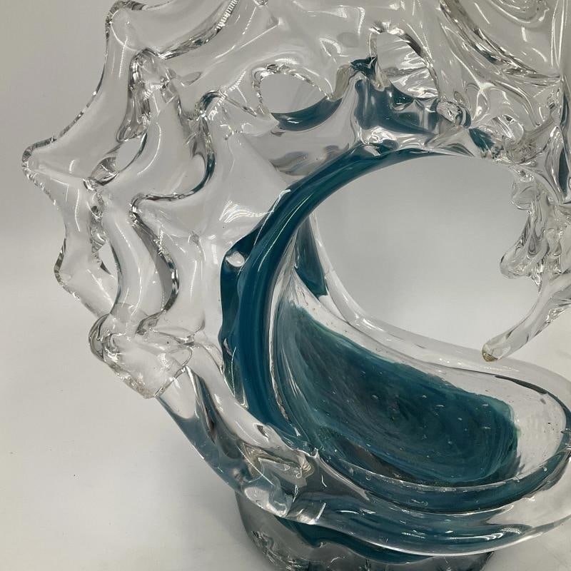 David Wight Signed Art Glass Sculpture~(Measures Approximately 10"H x 10"W) - 8