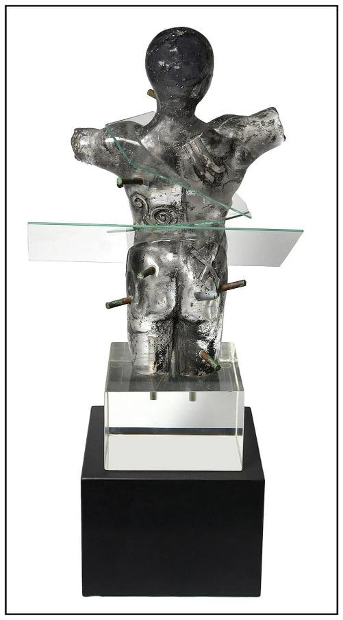 Clifford Rainey Original Glass Bronze Sculpture Assembly Sculpture Signed Art - 3