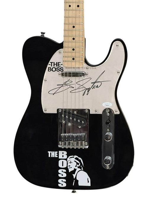 Bruce Springsteen Signed Custom Guitar (JSA): Object Type: Guitar & Guitar Pick,Autograph Authentication: James Spence (JSA),Industry: Music,Original/Reproduction: Original,Signed: Yes