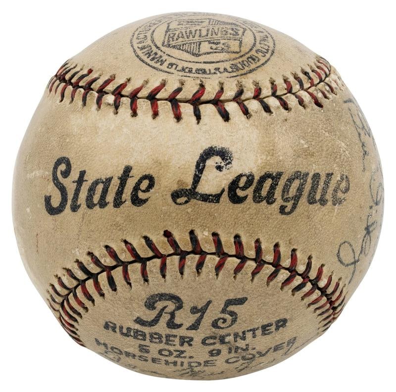 Babe Ruth & Lou Gehrig 1933 New York Yankees Team Signed Baseball JSA COA - 6