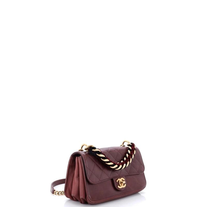 Chanel Paris-Cosmopolite Straight Lined Flap Bag Quilted Aged Calfskin Small - 2